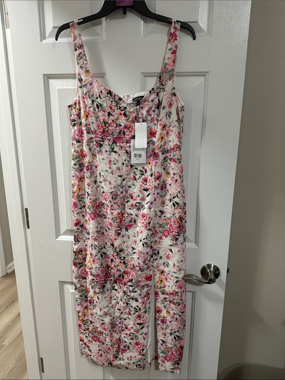 Generation Love Pink and White Floral Midi Dress